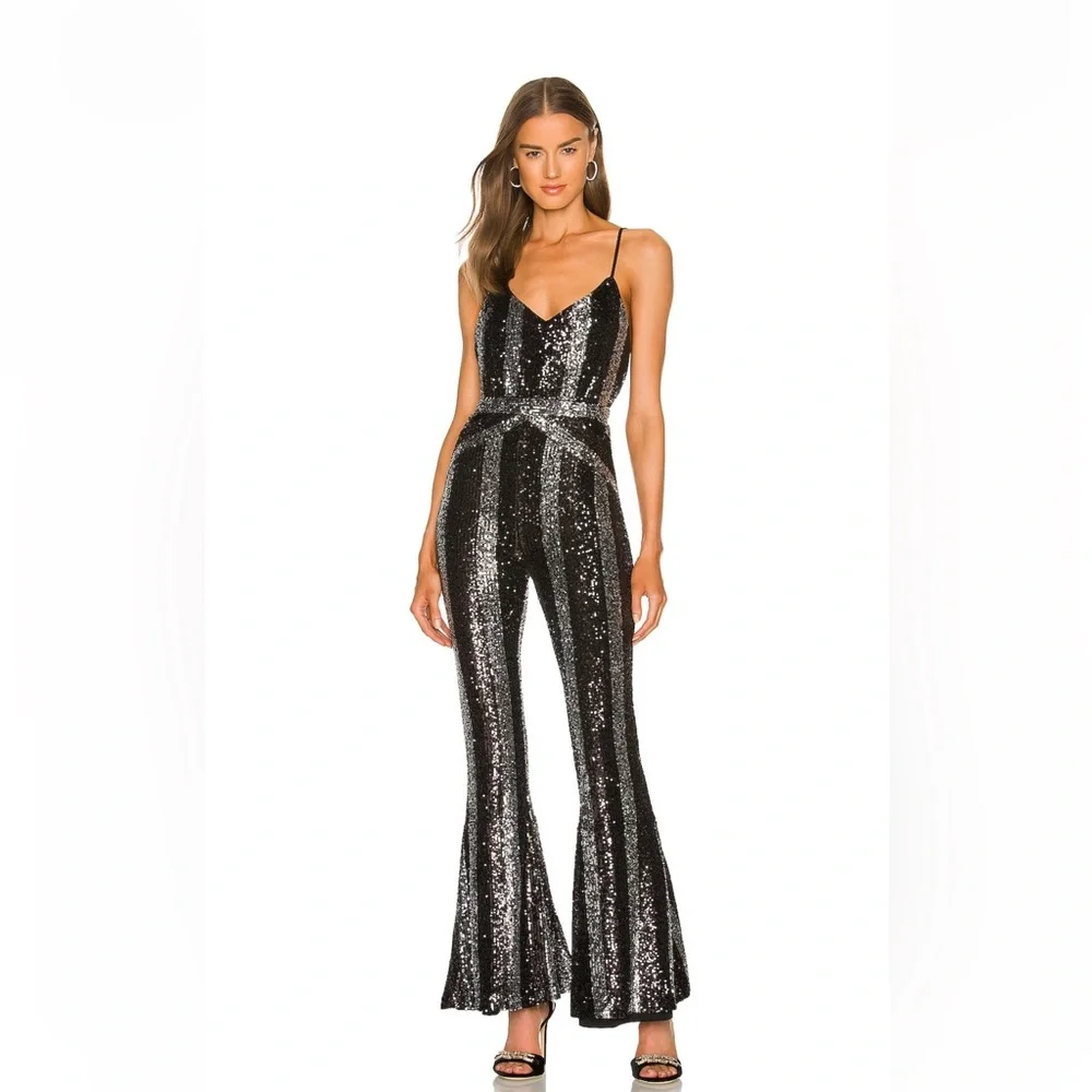 Nwt Michael Costello sequin jumpsuit - Picture 1 of 3